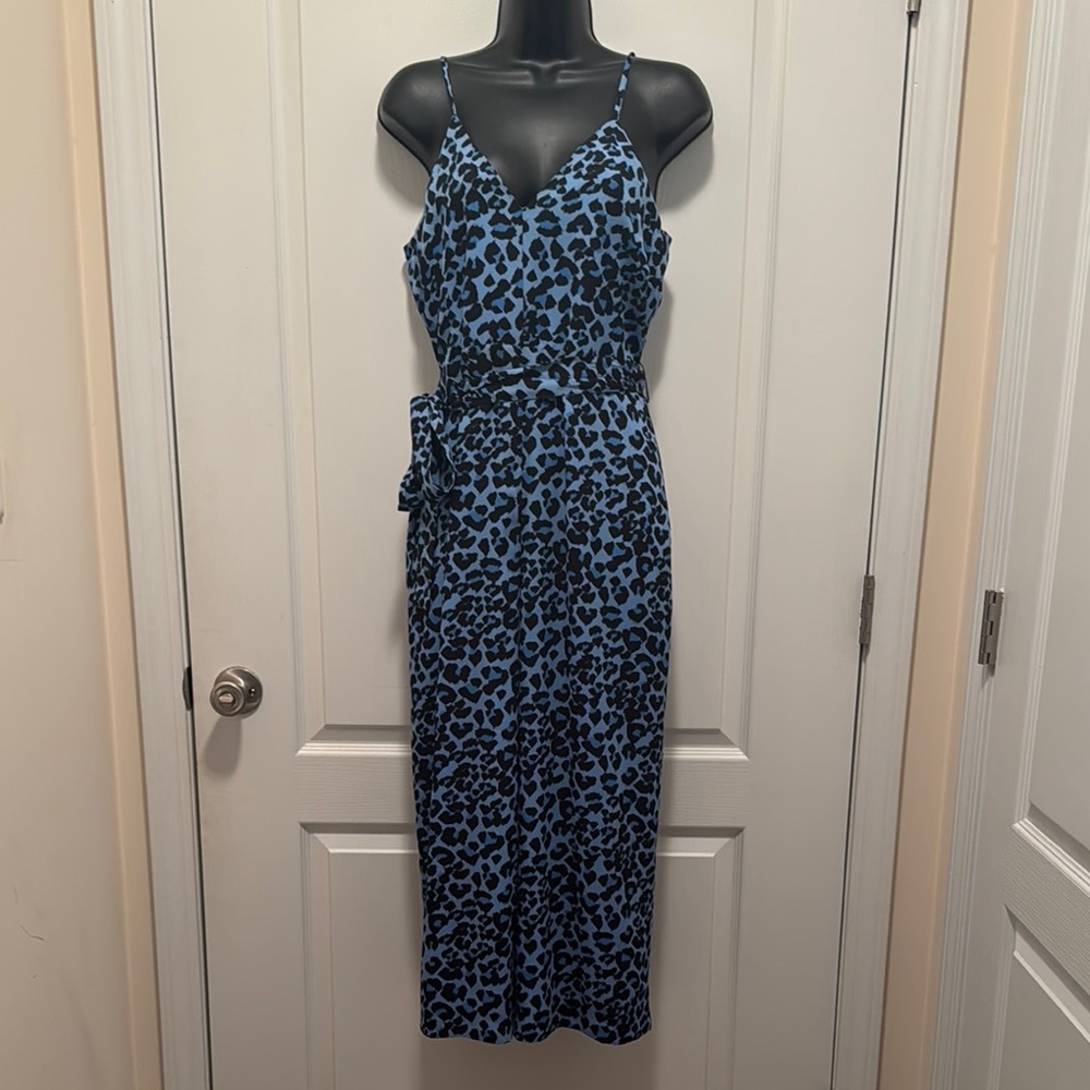 “SOLD” NWT Banana Republic Blue and Black Jumpsuit